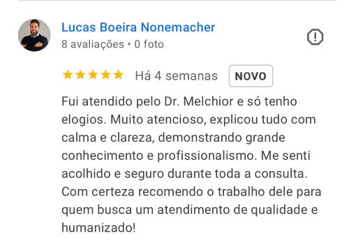 opinião de paciente