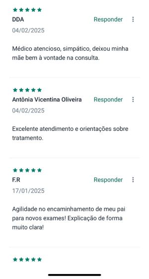 opinião de pacientes
