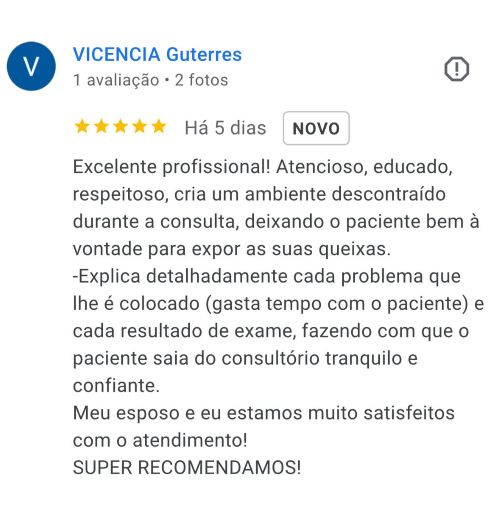 avaliações